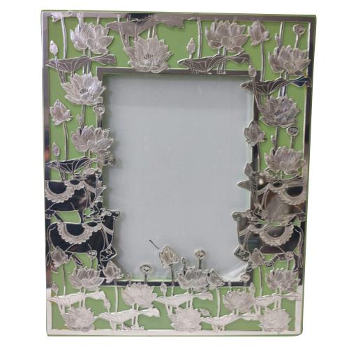 9x11 Cow And Lotus Photo Frame